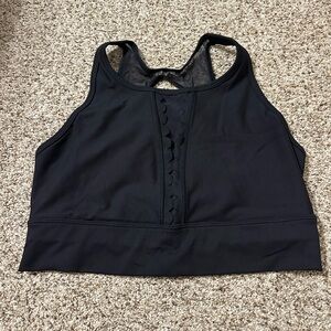 CALIA by Carrie Underwood Black High-Neck Scalloped Bralette